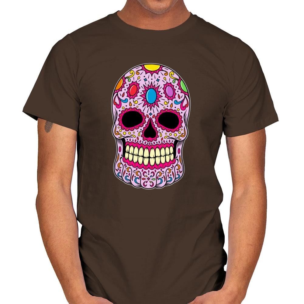 Infinity Calavera - Mens T-Shirts RIPT Apparel Small / Dark Chocolate