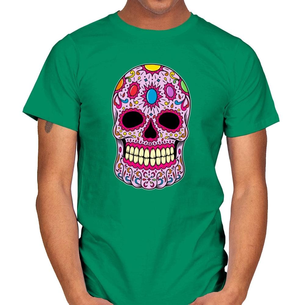 Infinity Calavera - Mens T-Shirts RIPT Apparel Small / Kelly Green