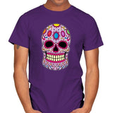Infinity Calavera - Mens T-Shirts RIPT Apparel Small / Purple