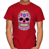 Infinity Calavera - Mens T-Shirts RIPT Apparel Small / Red