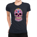 Infinity Calavera - Womens Premium T-Shirts RIPT Apparel Small / Midnight Navy