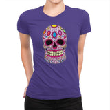 Infinity Calavera - Womens Premium T-Shirts RIPT Apparel Small / Purple Rush