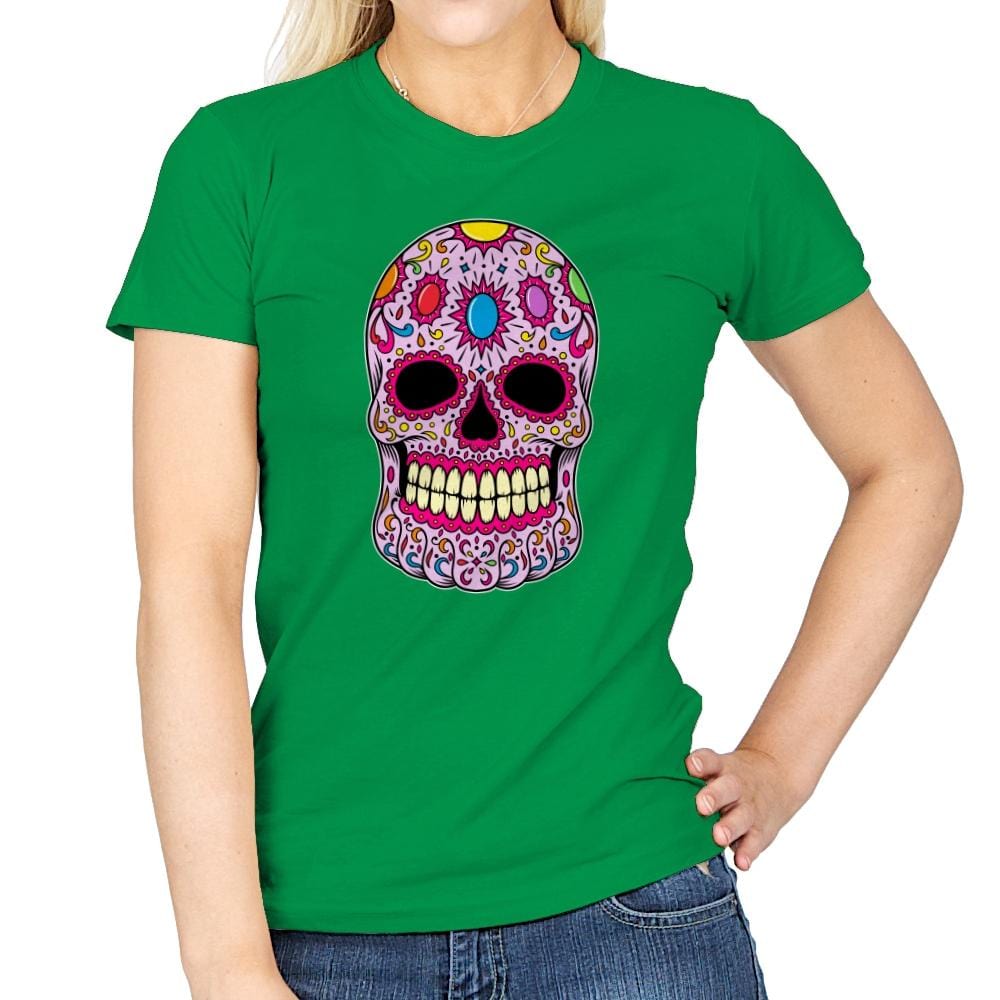 Infinity Calavera - Womens T-Shirts RIPT Apparel Small / Irish Green