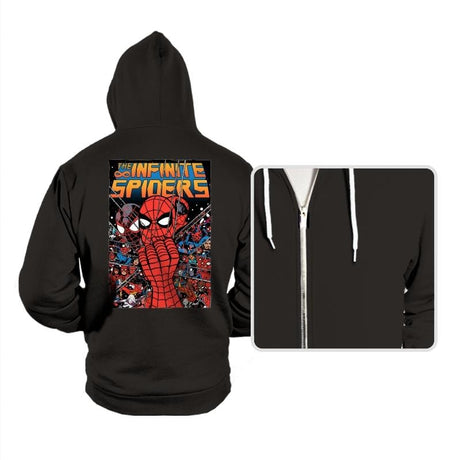 Infinity Spiders - Hoodies Hoodies RIPT Apparel Small / Black