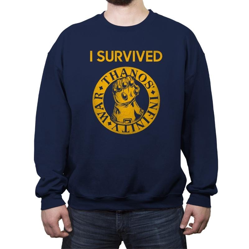 Infinity Survivor - Crew Neck Sweatshirt Crew Neck Sweatshirt RIPT Apparel Small / Navy