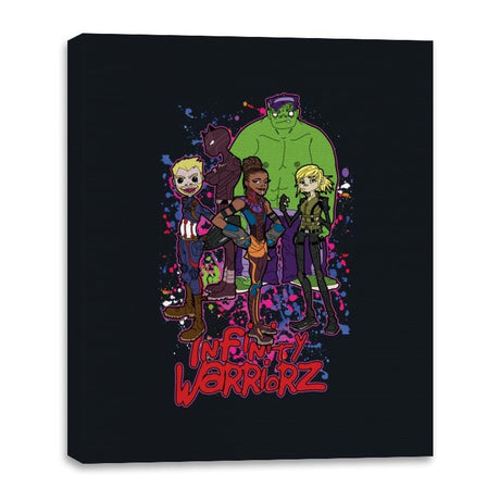 Infinity Warriorz - Canvas Wraps Canvas Wraps RIPT Apparel 16x20 / Black