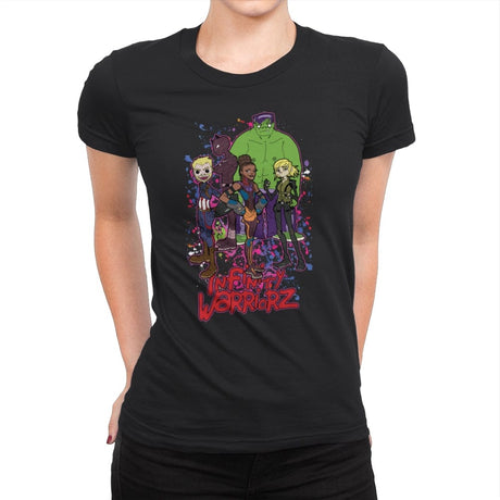 Infinity Warriorz - Womens Premium T-Shirts RIPT Apparel Small / Black