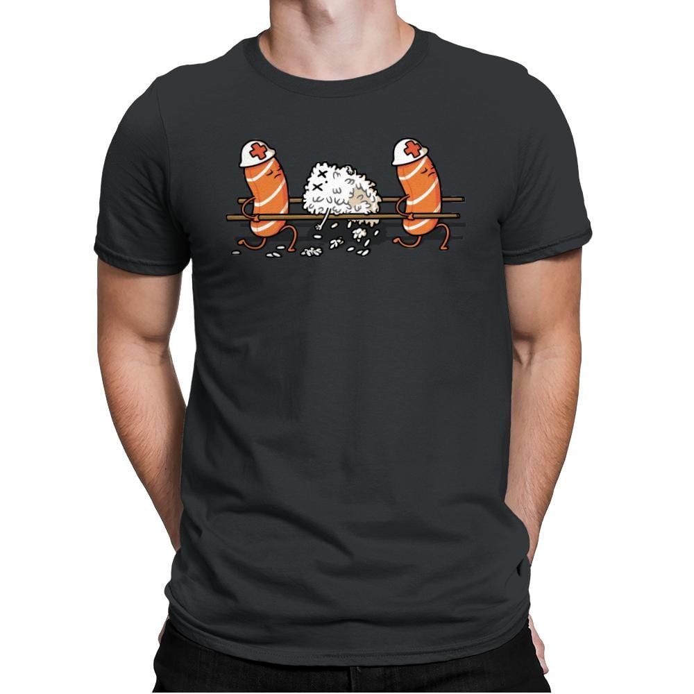 Injured Rice! - Mens Premium T-Shirts RIPT Apparel Small / Heavy Metal