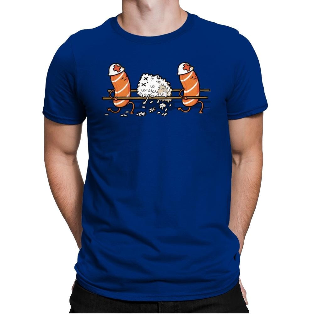 Injured Rice! - Mens Premium T-Shirts RIPT Apparel Small / Royal