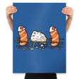 Injured Rice! - Prints Posters RIPT Apparel 18x24 / Royal
