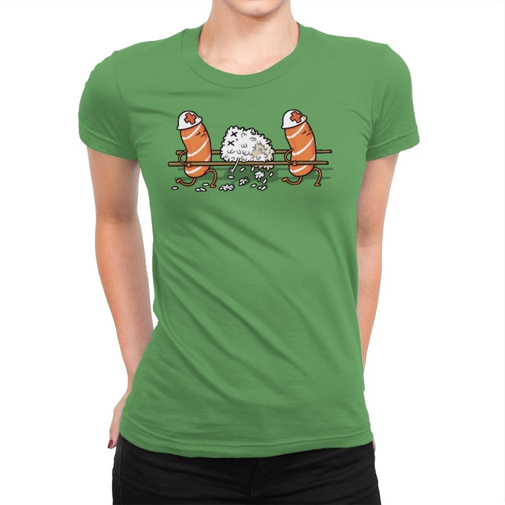 Injured Rice! - Womens Premium T-Shirts RIPT Apparel Small / Kelly