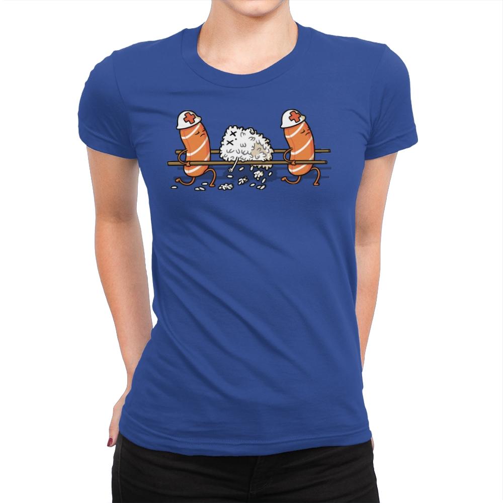 Injured Rice! - Womens Premium T-Shirts RIPT Apparel Small / Royal
