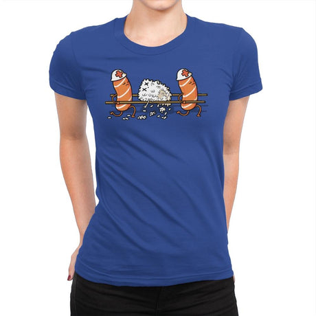 Injured Rice! - Womens Premium T-Shirts RIPT Apparel Small / Royal