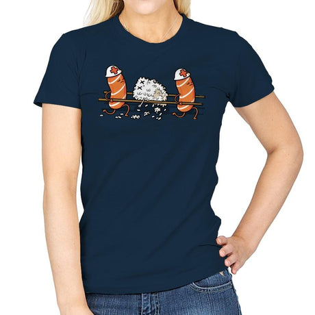 Injured Rice! - Womens T-Shirts RIPT Apparel Small / Navy