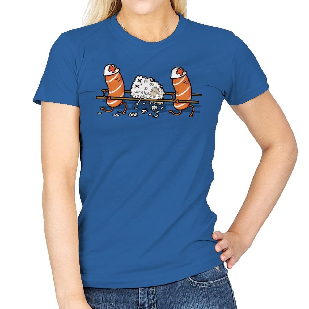 Injured Rice! - Womens T-Shirts RIPT Apparel Small / Royal