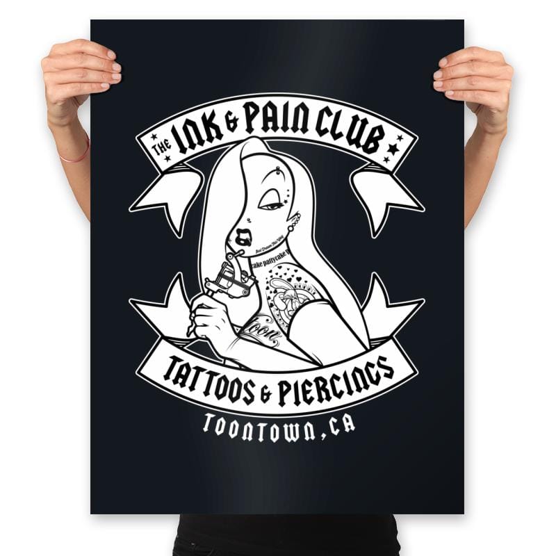 Ink & Pain Club - Prints Posters RIPT Apparel 18x24 / Black