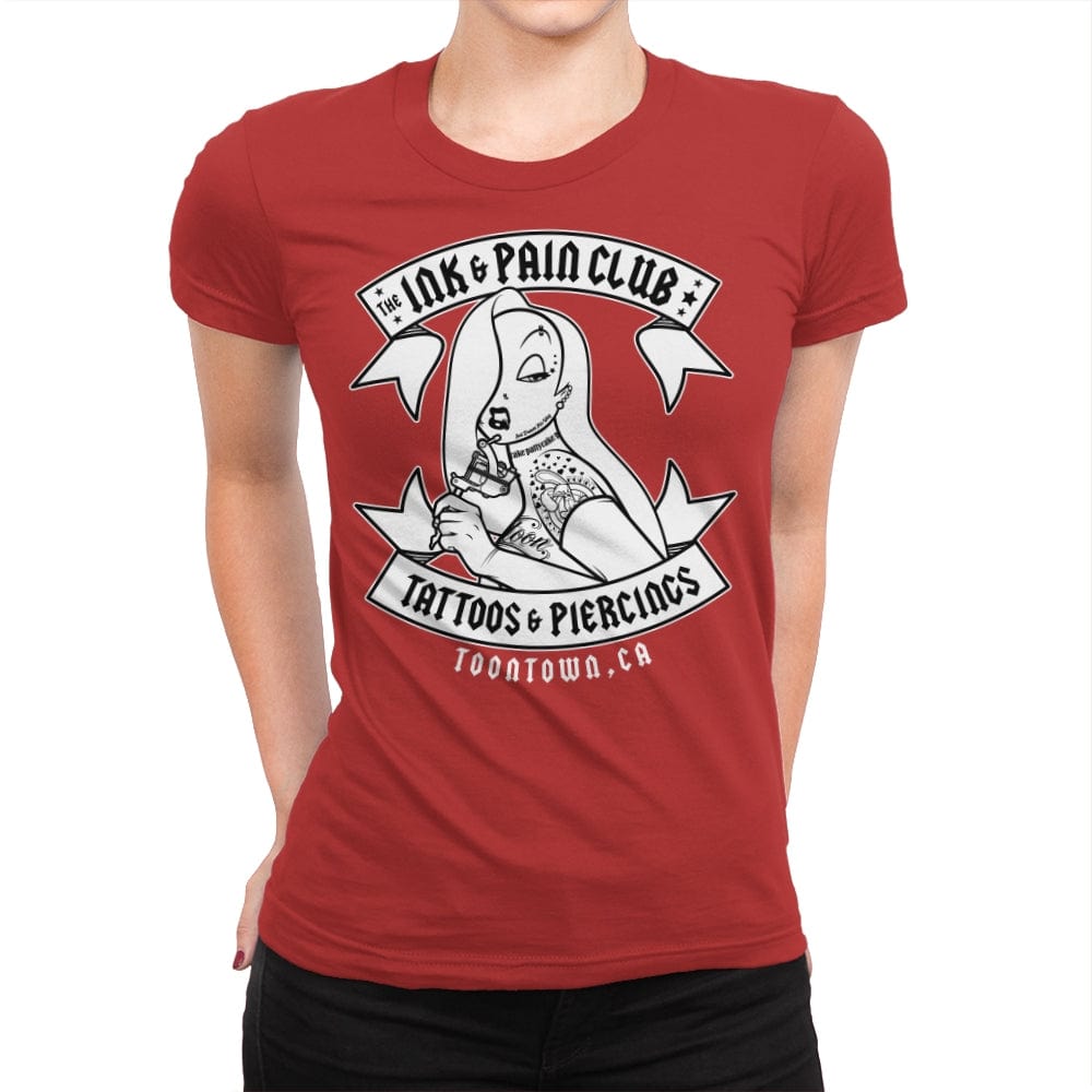 Ink & Pain Club - Womens Premium T-Shirts RIPT Apparel Small / Red