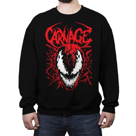 Insanity - Crew Neck Sweatshirt Crew Neck Sweatshirt RIPT Apparel Small / Black