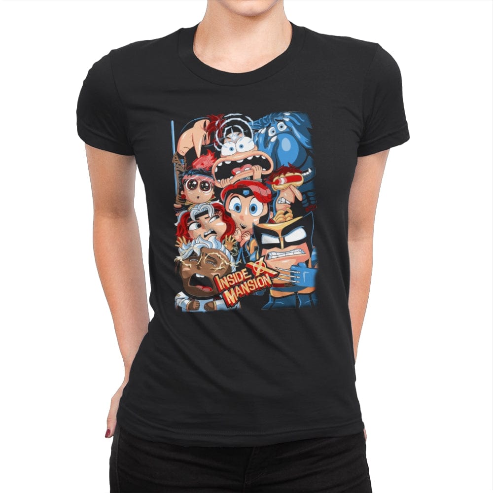 Inside X Mansion - Womens Premium T-Shirts RIPT Apparel Small / Black