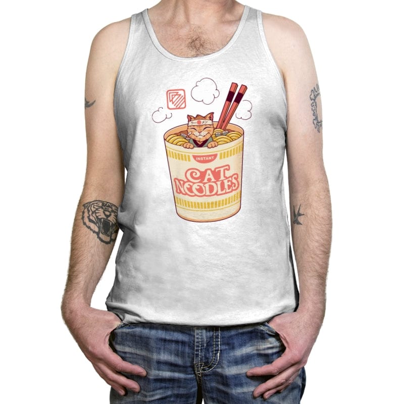 Instant Cat Noodles - Tanktop Tanktop RIPT Apparel X-Small / White