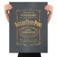 Intend Your Puns! - Prints Posters RIPT Apparel 18x24 / Charcoal