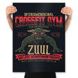Interdimensional CrossFit - Prints Posters RIPT Apparel 18x24 / Black