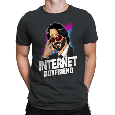 Internet Boyfriend - Mens Premium T-Shirts RIPT Apparel Small / Heavy Metal