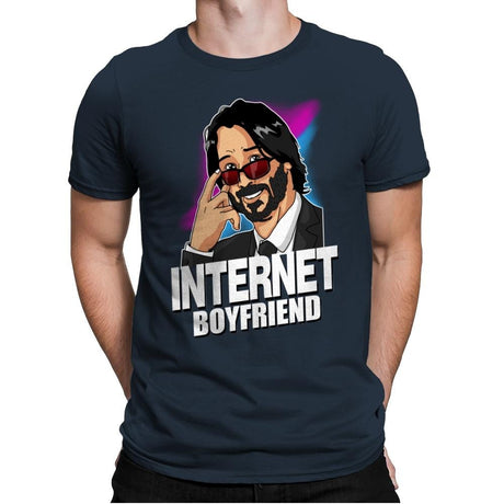 Internet Boyfriend - Mens Premium T-Shirts RIPT Apparel Small / Indigo