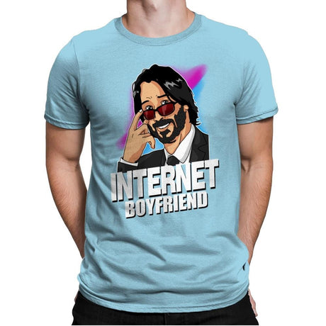 Internet Boyfriend - Mens Premium T-Shirts RIPT Apparel Small / Light Blue