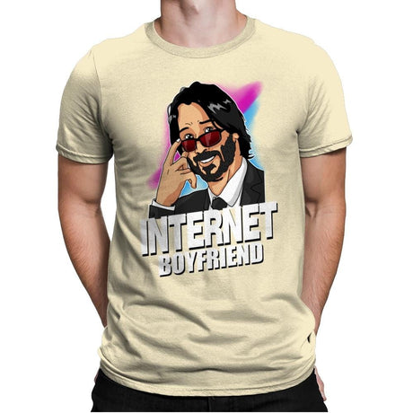 Internet Boyfriend - Mens Premium T-Shirts RIPT Apparel Small / Natural