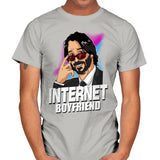 Internet Boyfriend - Mens T-Shirts RIPT Apparel Small / Ice Grey