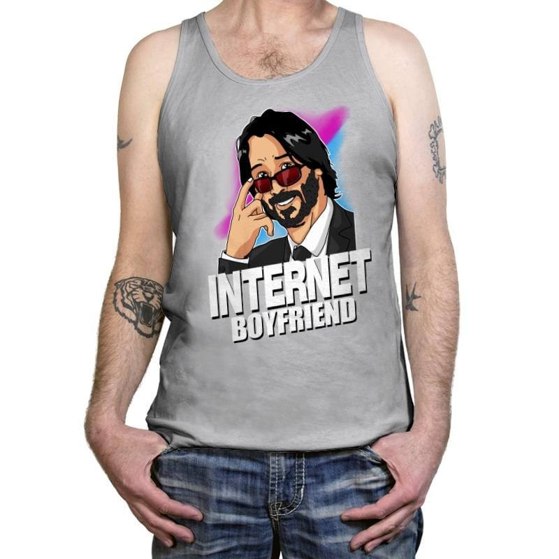 Internet Boyfriend - Tanktop Tanktop RIPT Apparel X-Small / Athletic Heather