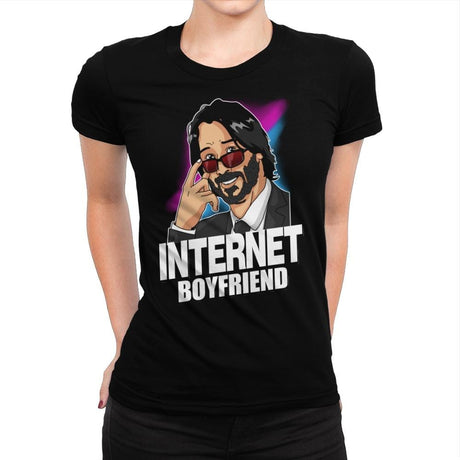 Internet Boyfriend - Womens Premium T-Shirts RIPT Apparel Small / Indigo