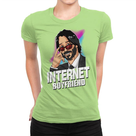 Internet Boyfriend - Womens Premium T-Shirts RIPT Apparel Small / Mint