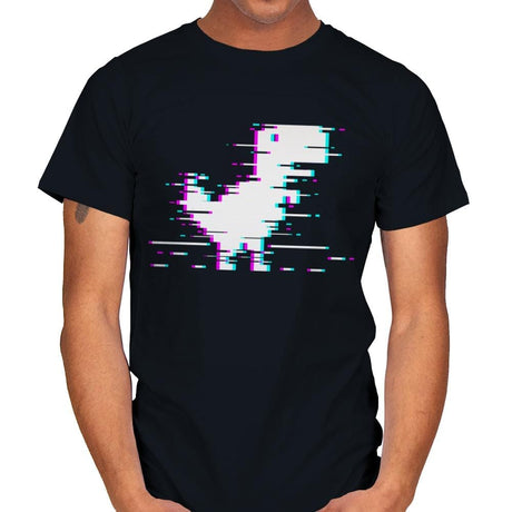 Internet Dino Glitch - Mens T-Shirts RIPT Apparel Small / Black