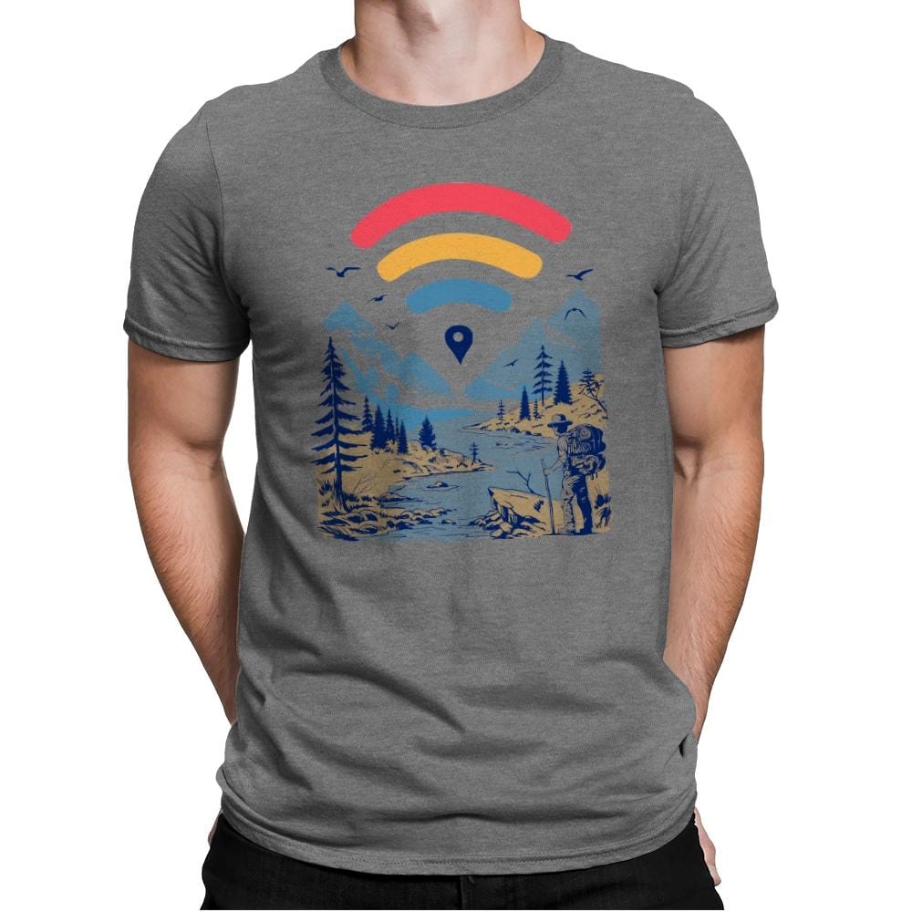Internet Explorer - Mens Premium T-Shirts RIPT Apparel Small / Heather Grey