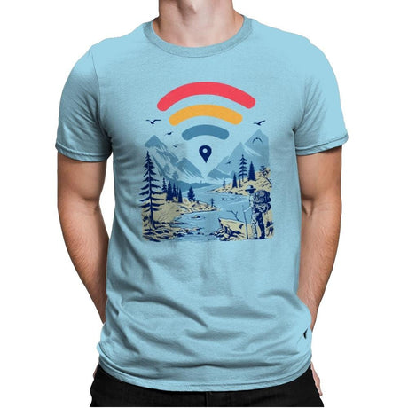 Internet Explorer - Mens Premium T-Shirts RIPT Apparel Small / Light Blue