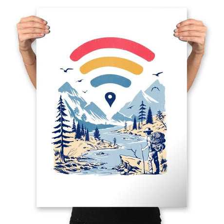 Internet Explorer - Prints Posters RIPT Apparel 18x24 / White