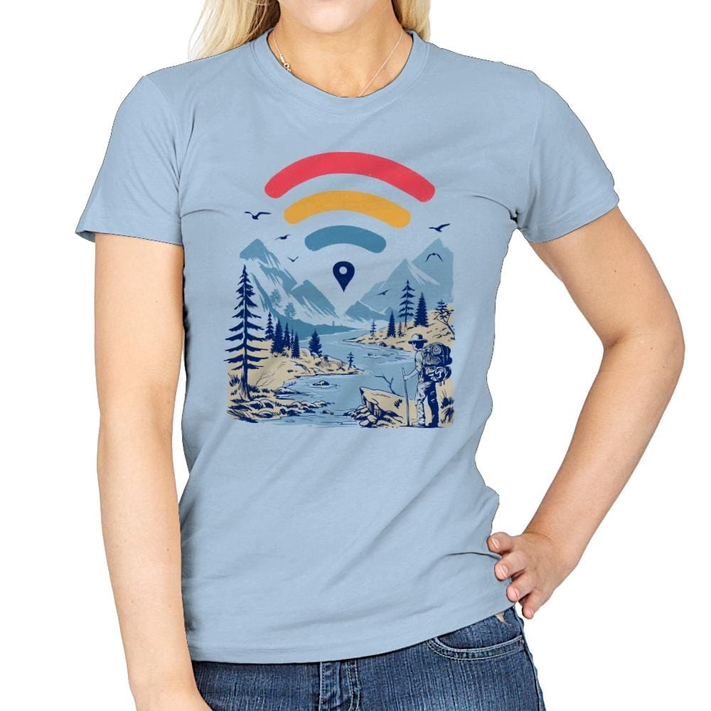 Internet Explorer - Womens T-Shirts RIPT Apparel Small / Light Blue