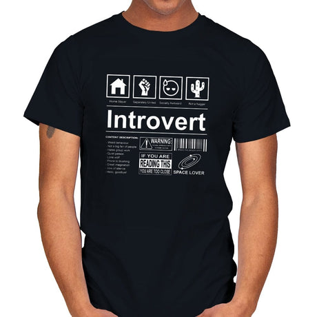 Introvert Label - Mens T-Shirts RIPT Apparel Small / Black