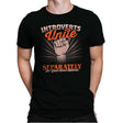 Introverts Unite Separately In Your Own Homes - Mens Premium T-Shirts RIPT Apparel Small / Black