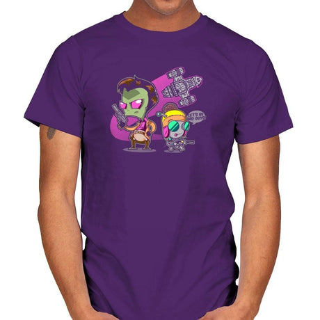 Invader Mal Exclusive - Mens T-Shirts RIPT Apparel Small / Purple