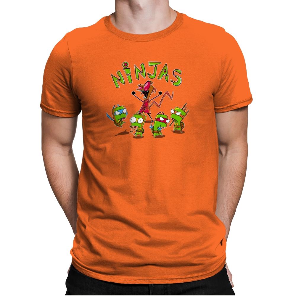 Invader Turtles Exclusive - Mens Premium T-Shirts RIPT Apparel Small / Classic Orange