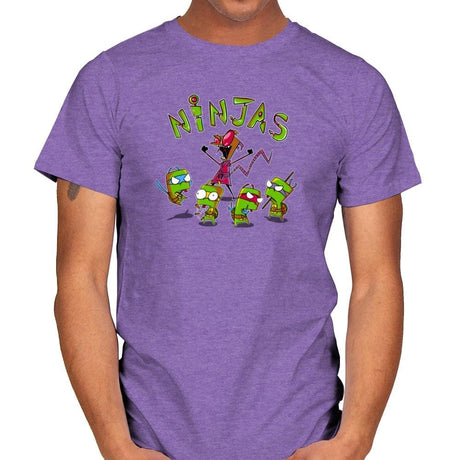 Invader Turtles Exclusive - Mens T-Shirts RIPT Apparel 4x-large / Purple