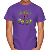 Invader Turtles Exclusive - Mens T-Shirts RIPT Apparel Small / Purple