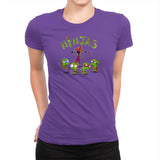Invader Turtles Exclusive - Womens Premium T-Shirts RIPT Apparel Small / Purple Rush