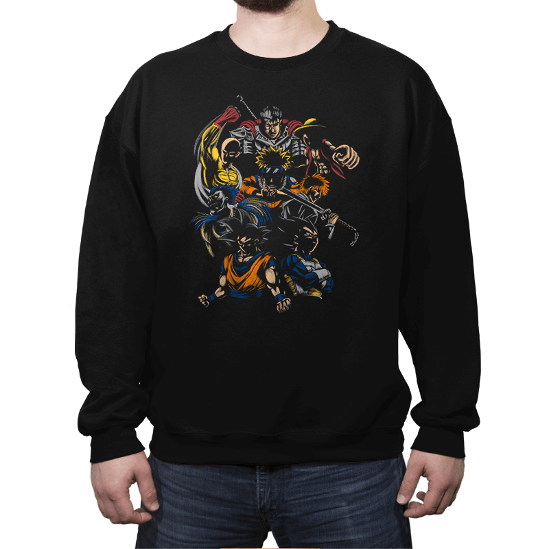 Invincible Anime Team - Crew Neck Sweatshirt Crew Neck Sweatshirt RIPT Apparel