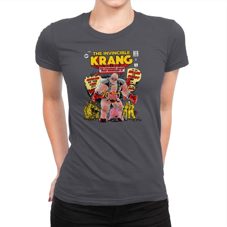 Invincible Krang Exclusive - Womens Premium T-Shirts RIPT Apparel Small / Heavy Metal