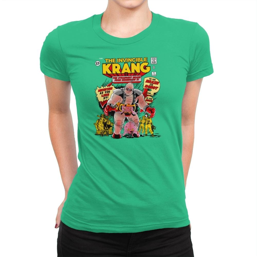 Invincible Krang Exclusive - Womens Premium T-Shirts RIPT Apparel Small / Kelly Green