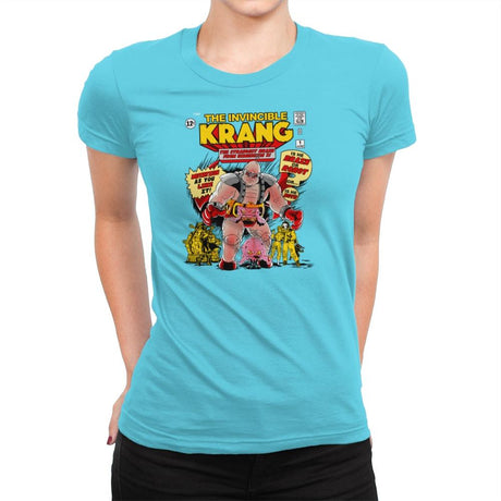 Invincible Krang Exclusive - Womens Premium T-Shirts RIPT Apparel Small / Tahiti Blue